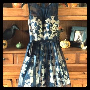 Navy blue semi formal dress